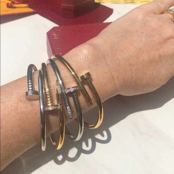 🆕 Nail Juste un Clou Style Ring - with or without gems -  engraved - Picture 6 of 8